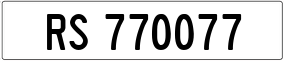 Truck License Plate